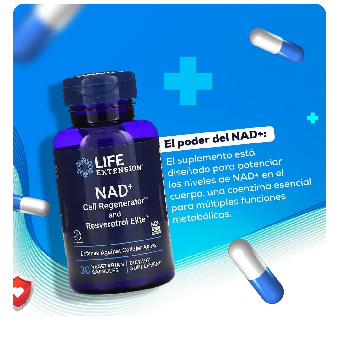 NAD+ Cell Regenerator™ and Resveratrol